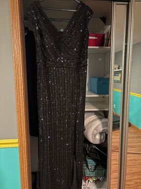 Jade Couture Black Evening Dress Size 12